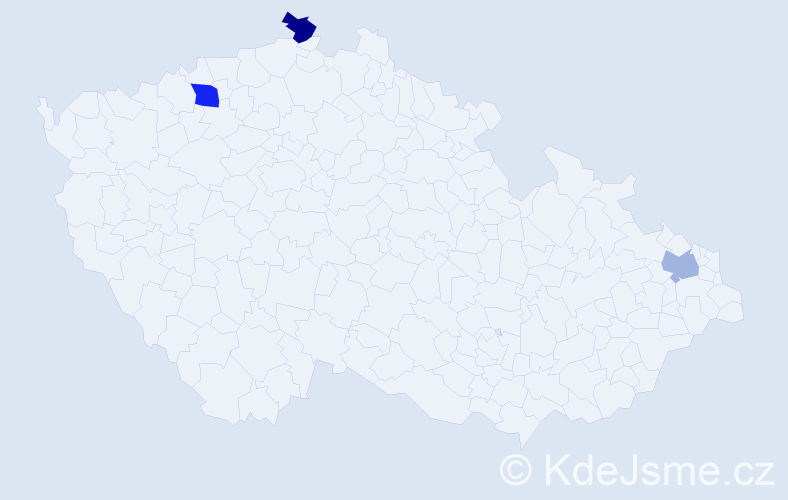 Příjmení: 'Weihs', počet výskytů 7 v celé ČR