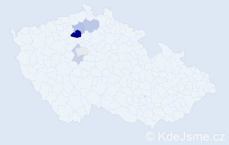 Příjmení: 'Soboláková', počet výskytů 9 v celé ČR