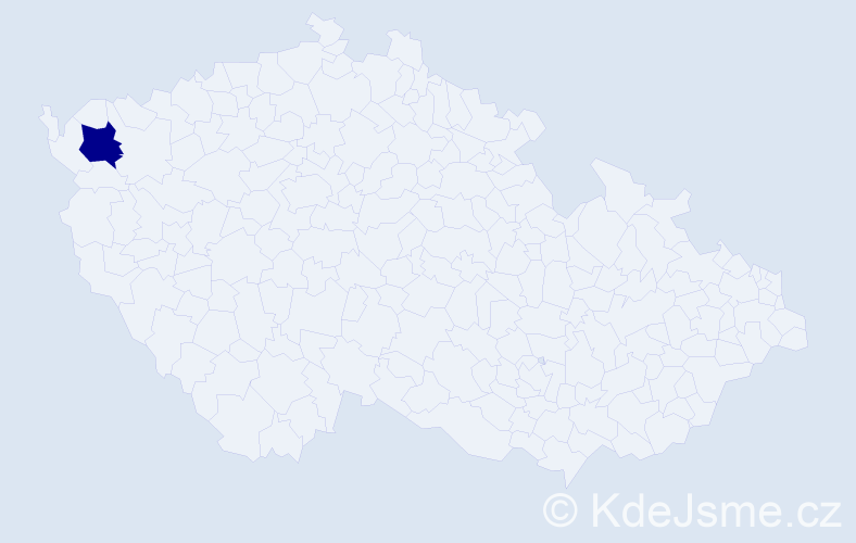 Příjmení: 'Krkić', počet výskytů 1 v celé ČR