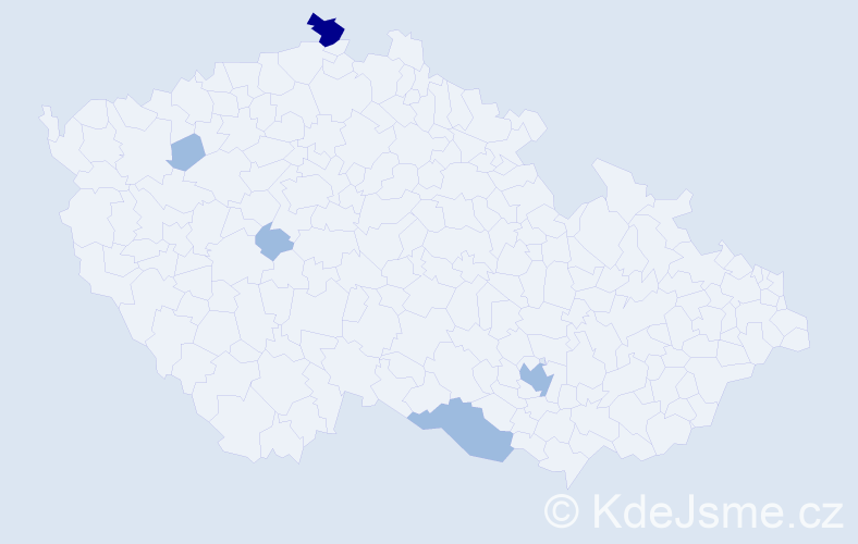 Příjmení: 'Amgalan', počet výskytů 8 v celé ČR