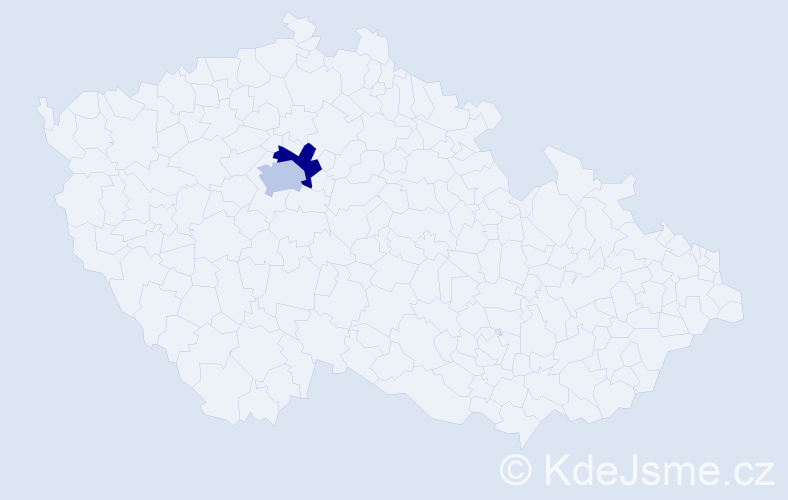 Příjmení: 'Jovandić', počet výskytů 2 v celé ČR