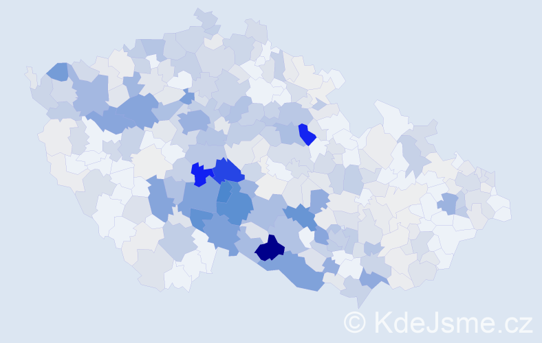 Příjmení: 'Slabá', počet výskytů 1512 v celé ČR