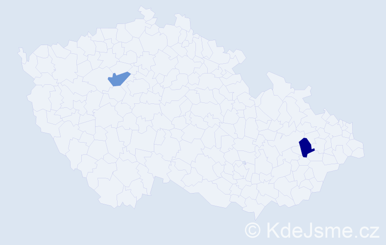 Příjmení: 'Pickarová', počet výskytů 2 v celé ČR