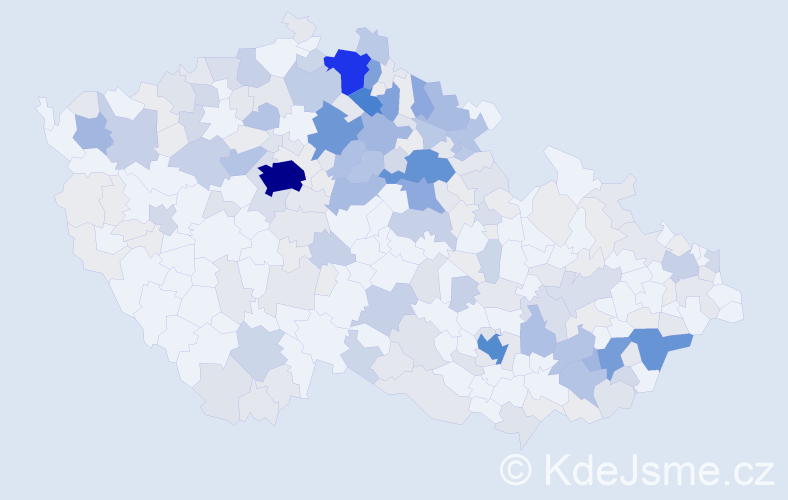 Příjmení: 'Dědková', počet výskytů 843 v celé ČR