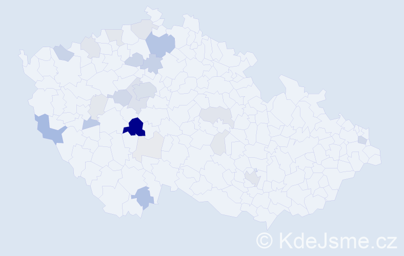 Příjmení: 'Heran', počet výskytů 94 v celé ČR