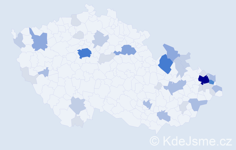 Příjmení: 'Slíž', počet výskytů 112 v celé ČR