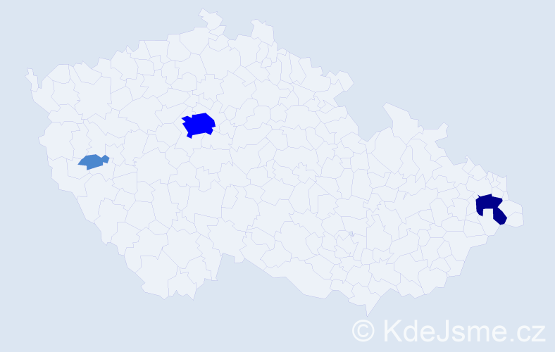 Příjmení: 'Blaževová', počet výskytů 6 v celé ČR