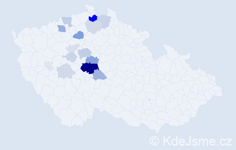 Příjmení: 'Rálek', počet výskytů 51 v celé ČR