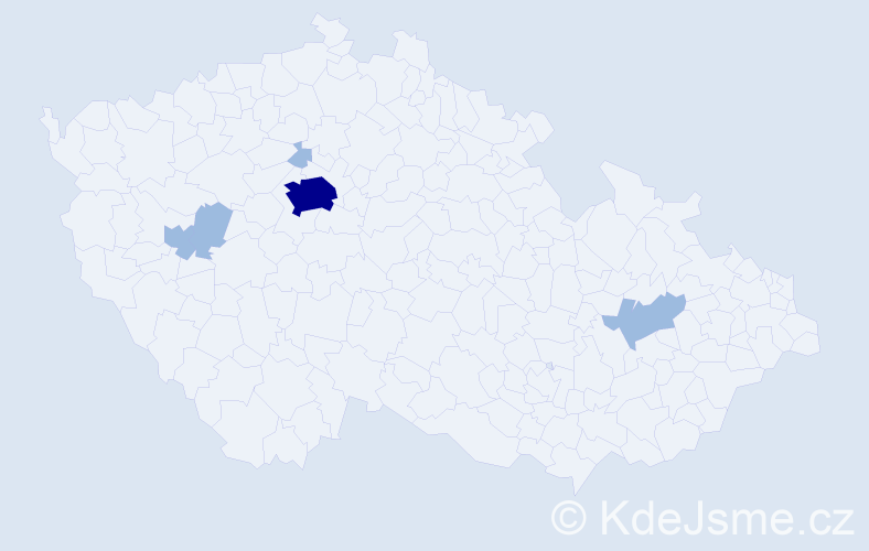 Příjmení: 'Bejan', počet výskytů 8 v celé ČR