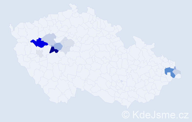 Příjmení: 'Eschnerová', počet výskytů 32 v celé ČR