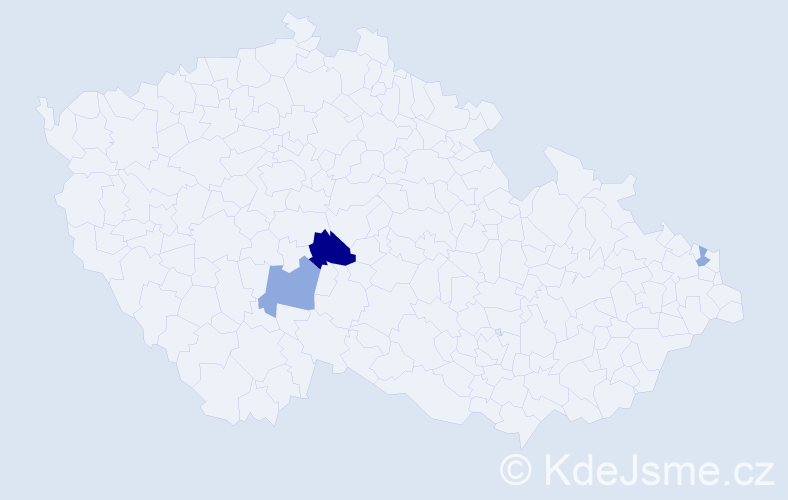 Příjmení: 'Brejdová', počet výskytů 9 v celé ČR