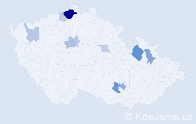 Příjmení: 'Gevorgyan', počet výskytů 33 v celé ČR