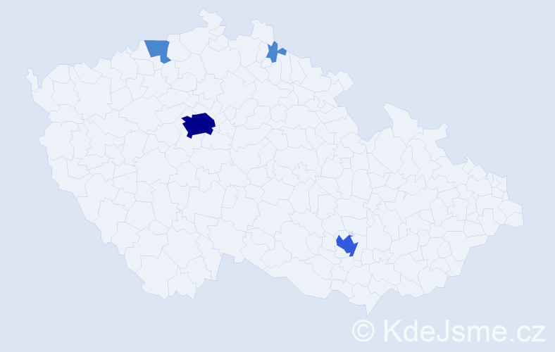 Příjmení: 'Burjanková', počet výskytů 12 v celé ČR