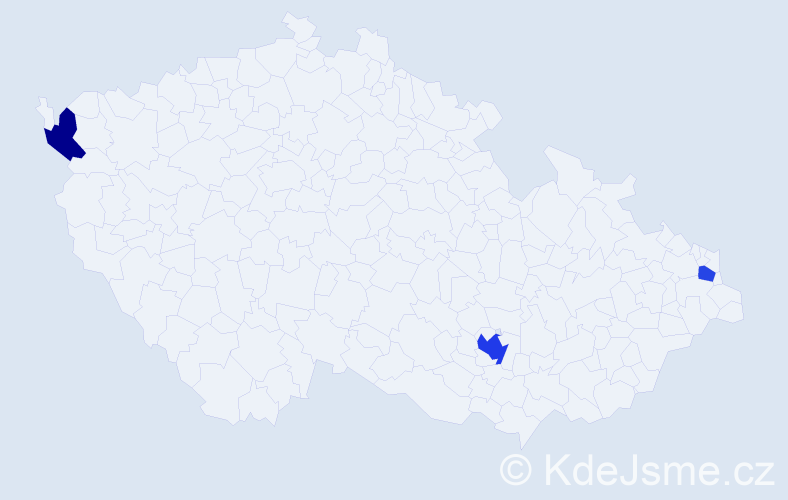 Příjmení: 'Contini', počet výskytů 5 v celé ČR