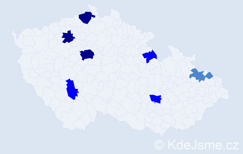 Příjmení: 'Grobárová', počet výskytů 17 v celé ČR