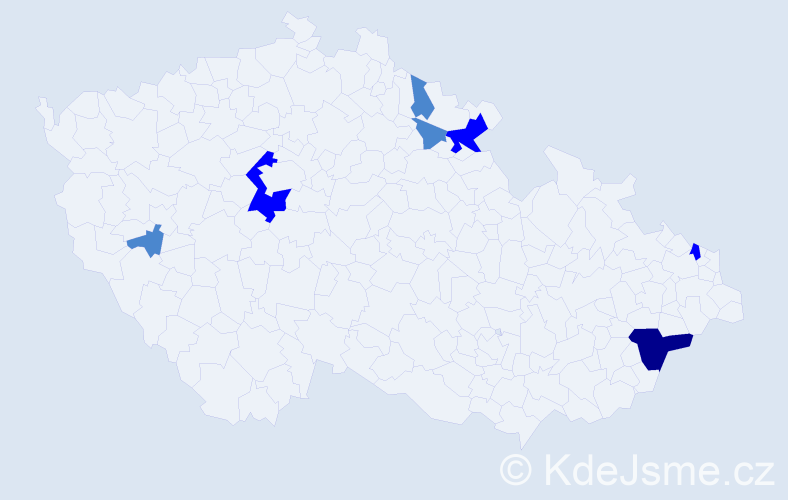 Příjmení: 'Čenková', počet výskytů 12 v celé ČR