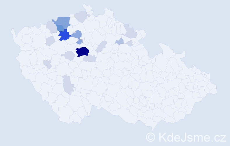 Příjmení: 'Laurichová', počet výskytů 62 v celé ČR