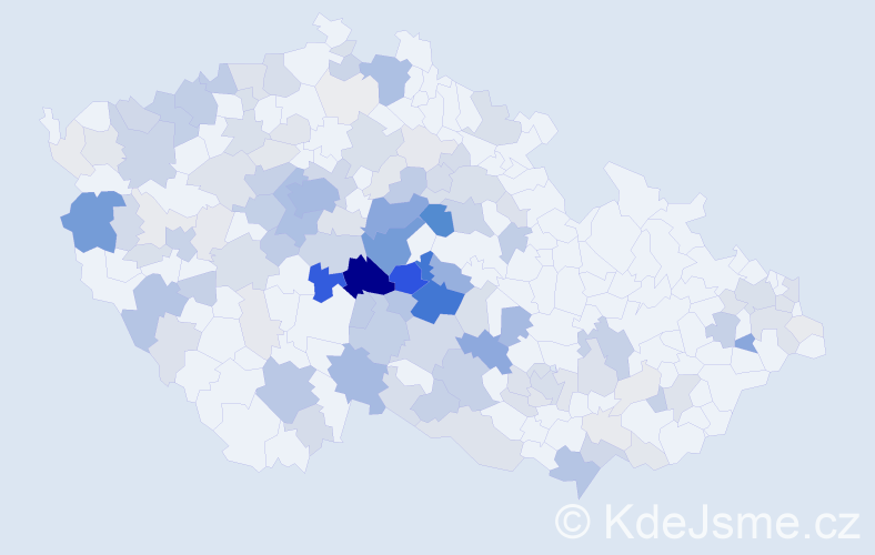 Příjmení: 'Fialka', počet výskytů 508 v celé ČR