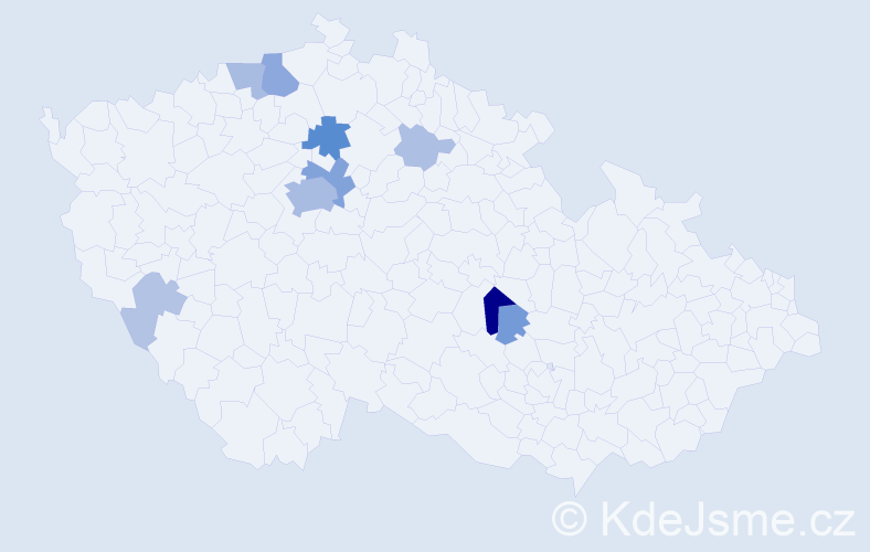 Příjmení: 'Haramul', počet výskytů 32 v celé ČR