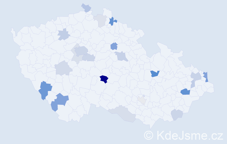Příjmení: 'Garai', počet výskytů 51 v celé ČR
