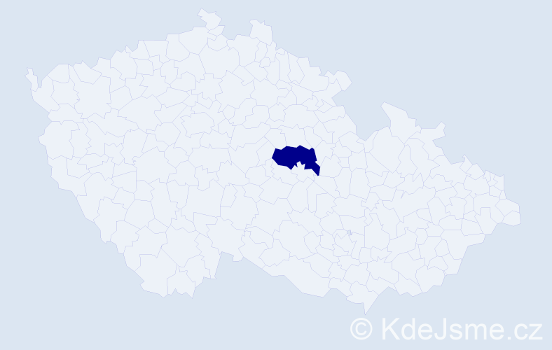 Příjmení: 'Kowalkowska', počet výskytů 1 v celé ČR