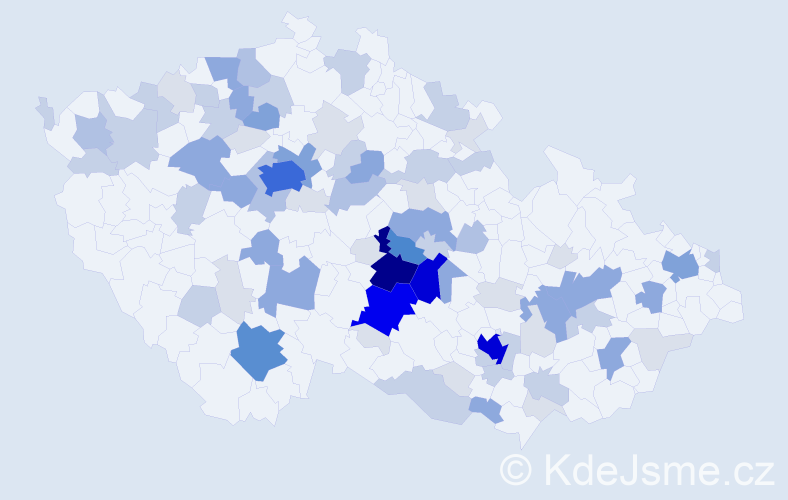 Příjmení: 'Holcman', počet výskytů 263 v celé ČR