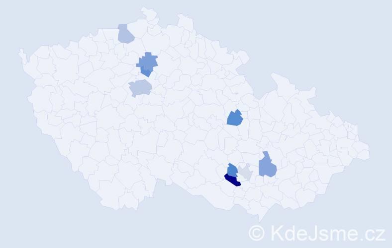 Příjmení: 'Markevych', počet výskytů 15 v celé ČR