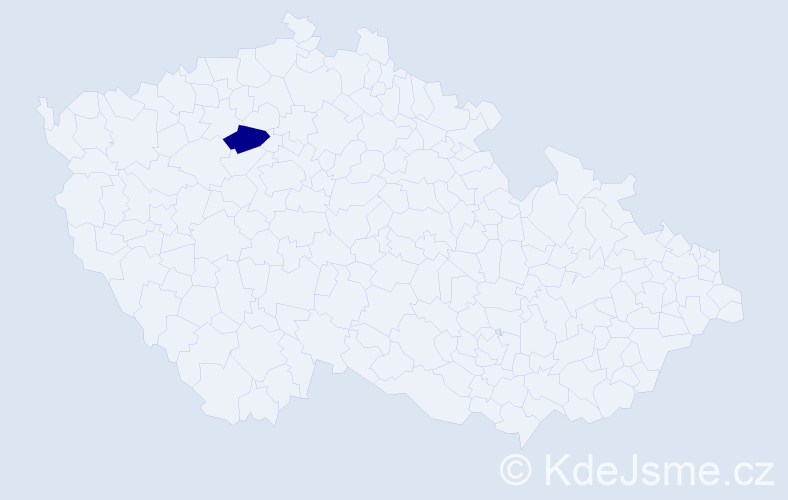 Příjmení: 'Kazmukov', počet výskytů 1 v celé ČR