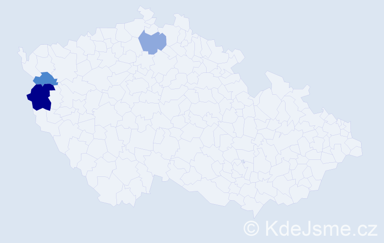 Příjmení: 'Willnerová', počet výskytů 8 v celé ČR