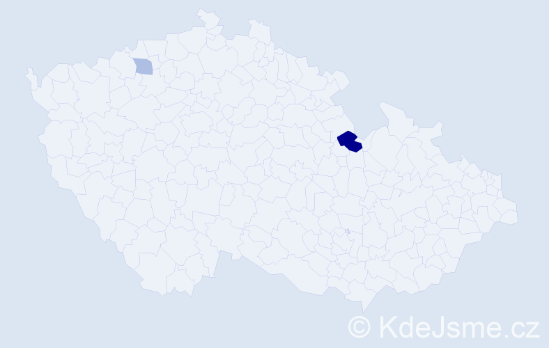 Příjmení: 'Skipper', počet výskytů 4 v celé ČR