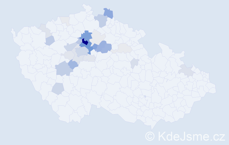 Příjmení: 'Čemus', počet výskytů 113 v celé ČR