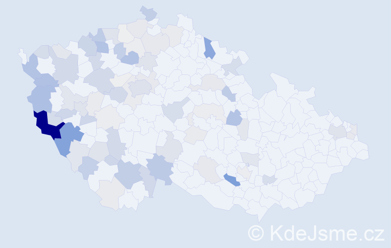 Příjmení: 'Halada', počet výskytů 293 v celé ČR