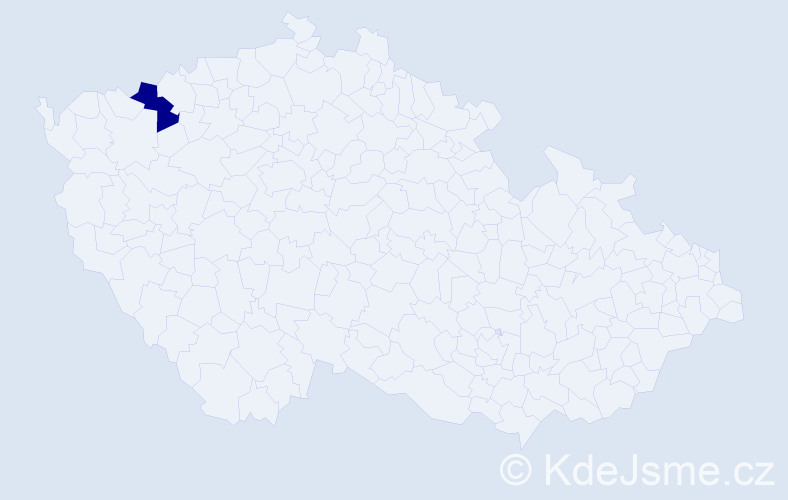 Příjmení: 'Freije', počet výskytů 1 v celé ČR