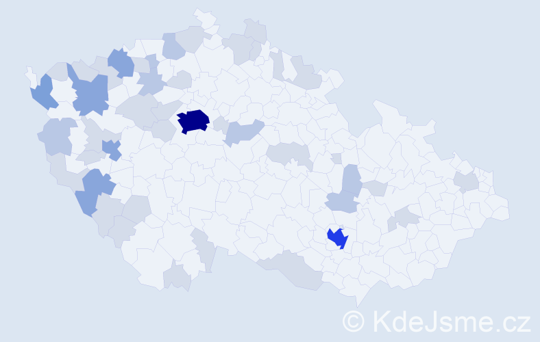 Příjmení: 'Dang Thi', počet výskytů 94 v celé ČR