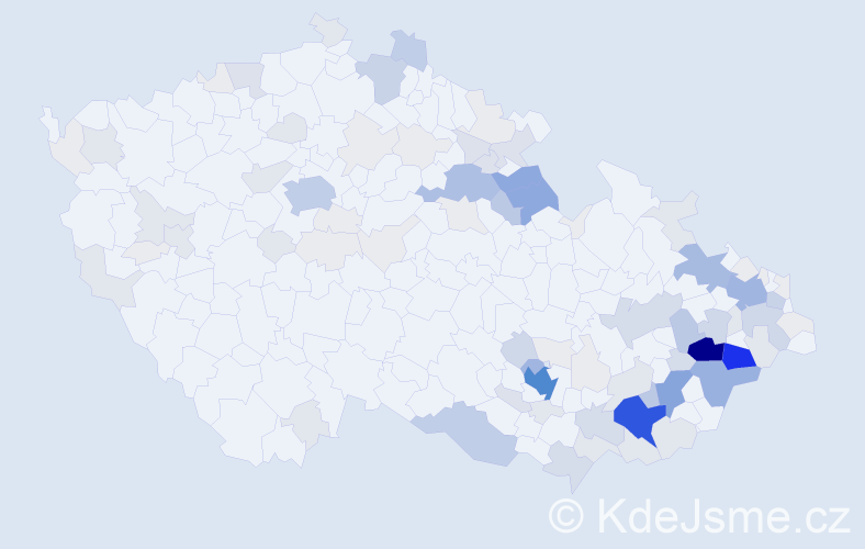 Příjmení: 'Stodůlka', počet výskytů 463 v celé ČR