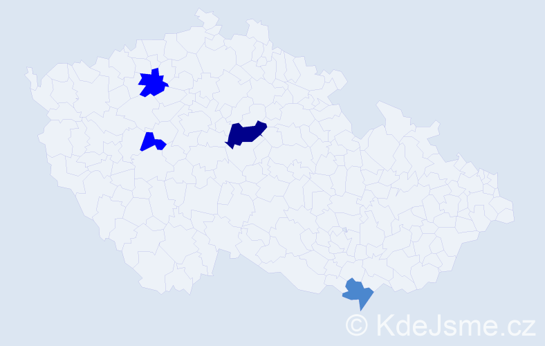 Příjmení: 'Andrašiková', počet výskytů 8 v celé ČR