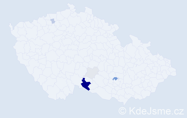 Příjmení: 'Kiesslingová', počet výskytů 14 v celé ČR
