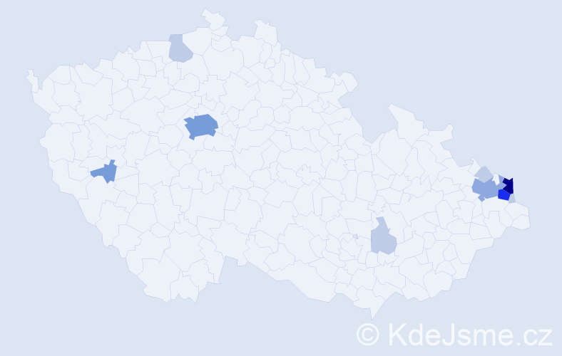 Příjmení: 'Szlachta', počet výskytů 31 v celé ČR