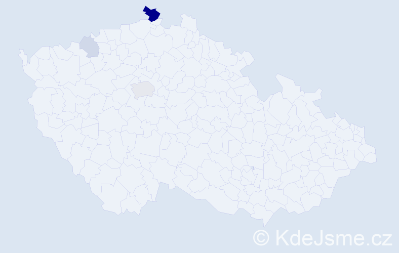 Příjmení: 'Hozdek', počet výskytů 11 v celé ČR