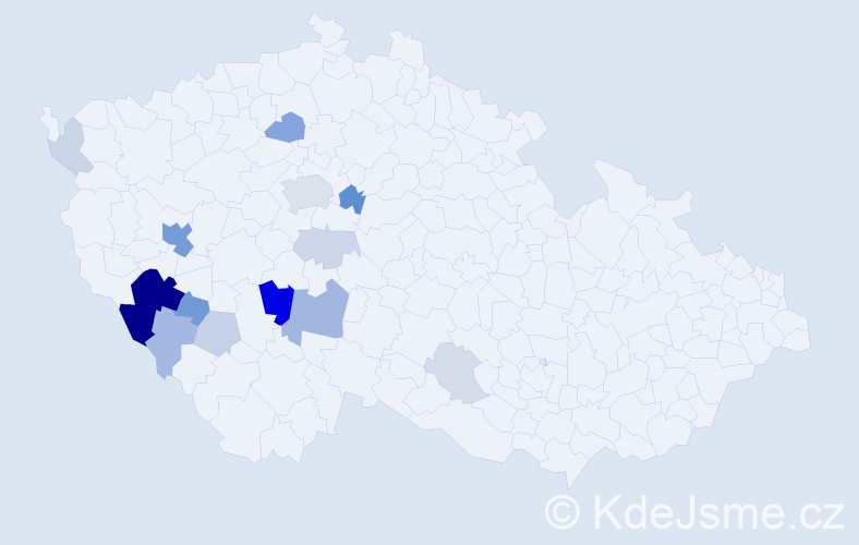 Příjmení: 'Kolorosová', počet výskytů 47 v celé ČR