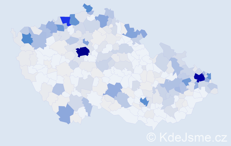 Příjmení: 'Ferencová', počet výskytů 1604 v celé ČR