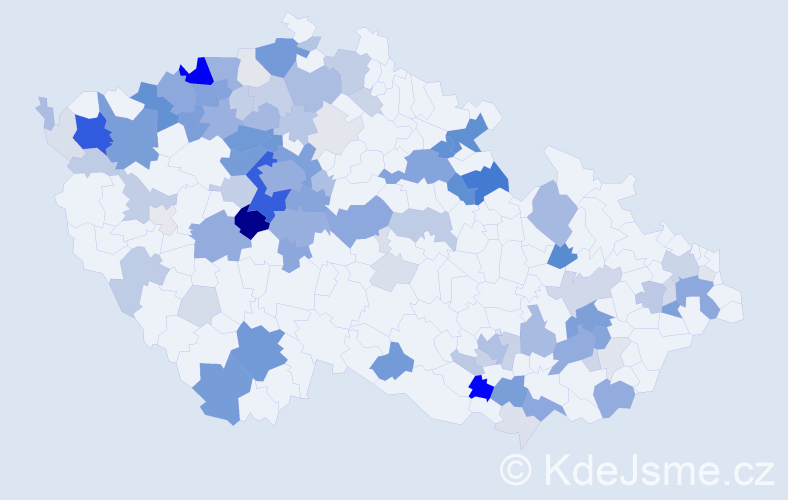 Příjmení: 'Unger', počet výskytů 383 v celé ČR