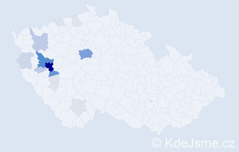 Příjmení: 'Kule', počet výskytů 74 v celé ČR