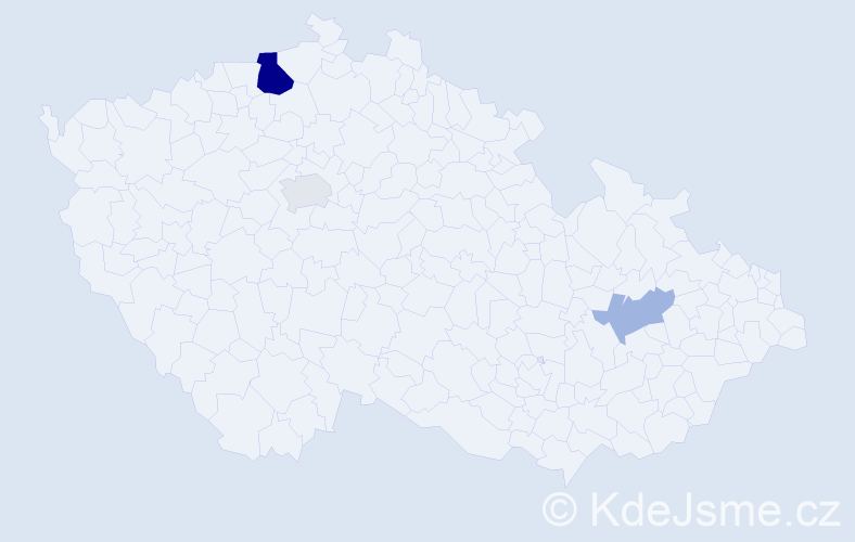 Příjmení: 'Füssel', počet výskytů 7 v celé ČR