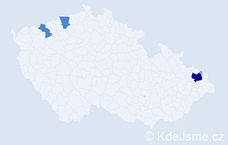 Příjmení: 'Ferstel', počet výskytů 12 v celé ČR