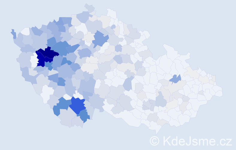 Příjmení: 'Fencl', počet výskytů 1155 v celé ČR