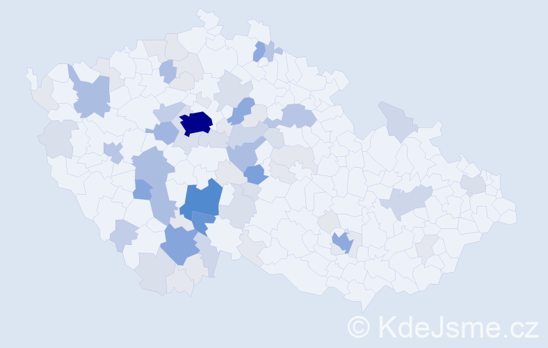 Příjmení: 'Hořejšová', počet výskytů 244 v celé ČR