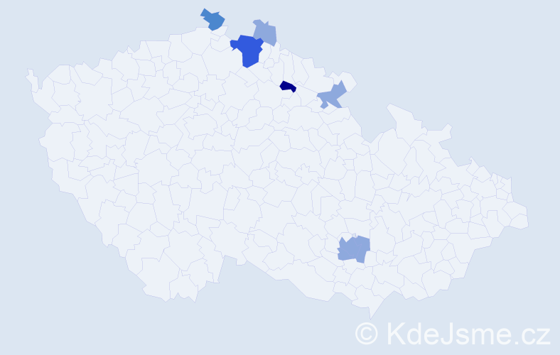 Příjmení: 'Fajferová', počet výskytů 14 v celé ČR