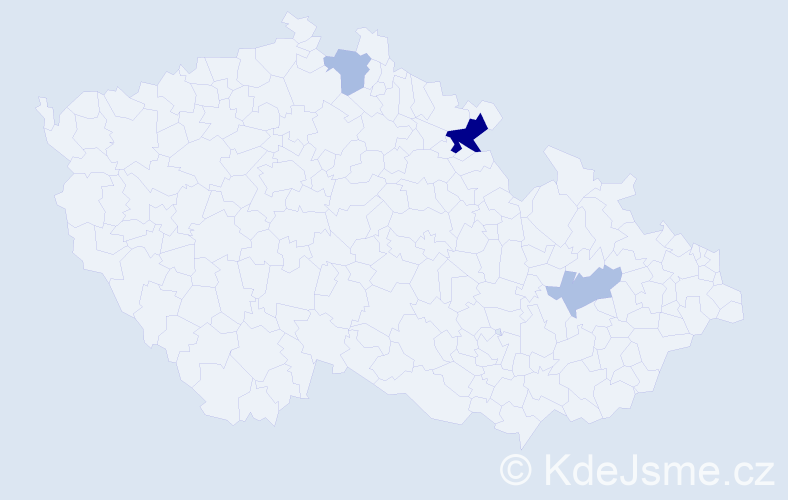 Příjmení: 'Stirandová', počet výskytů 6 v celé ČR