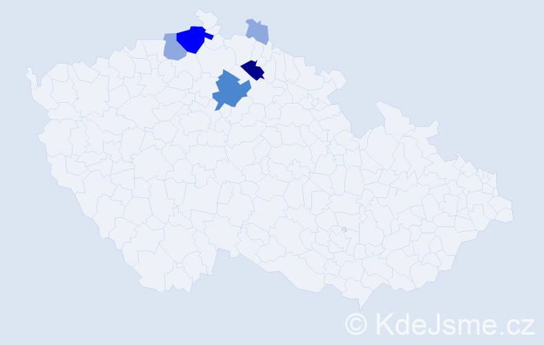 Příjmení: 'Nayperk', počet výskytů 15 v celé ČR